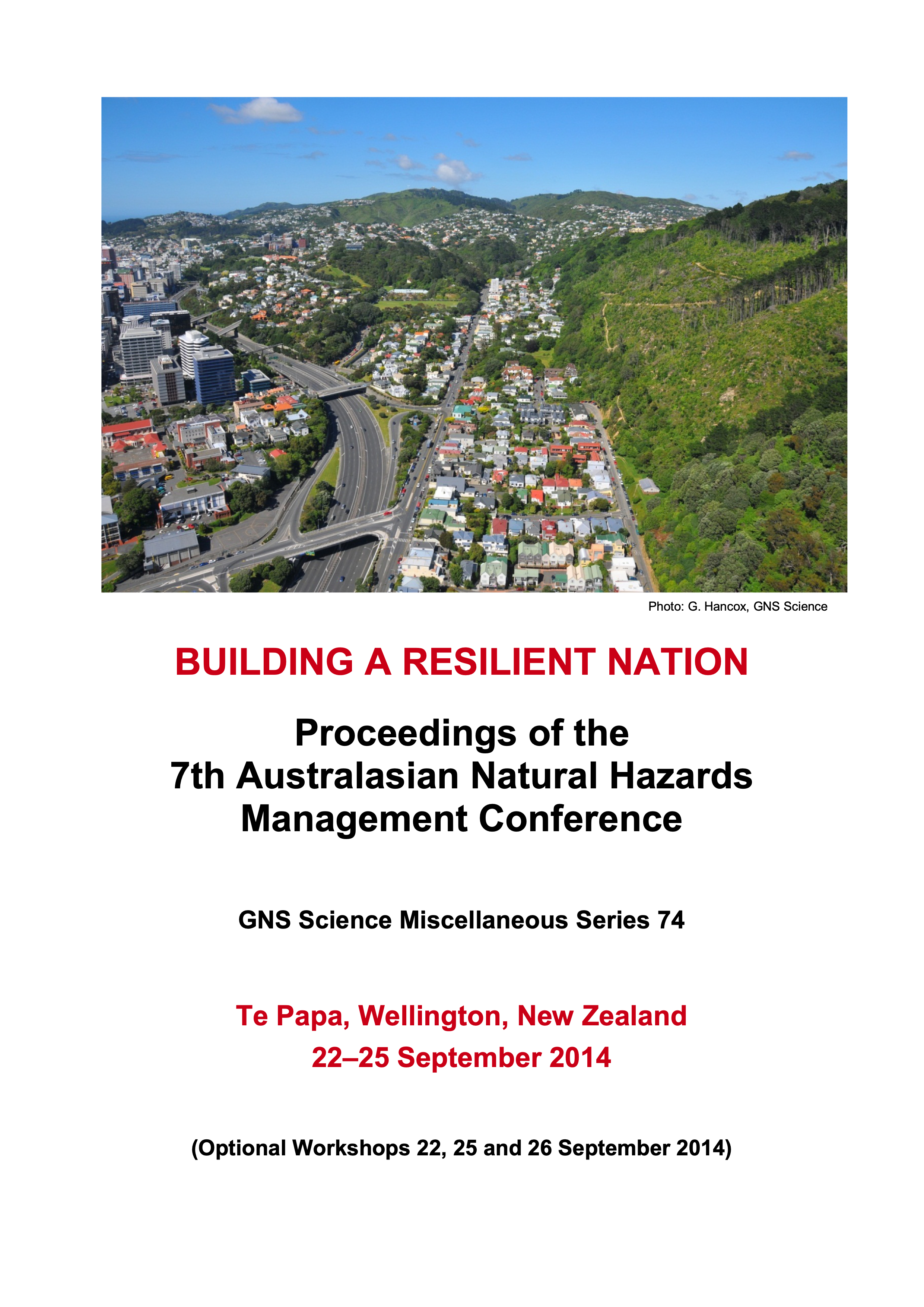 7th Australasian Natural Hazards Management Conference